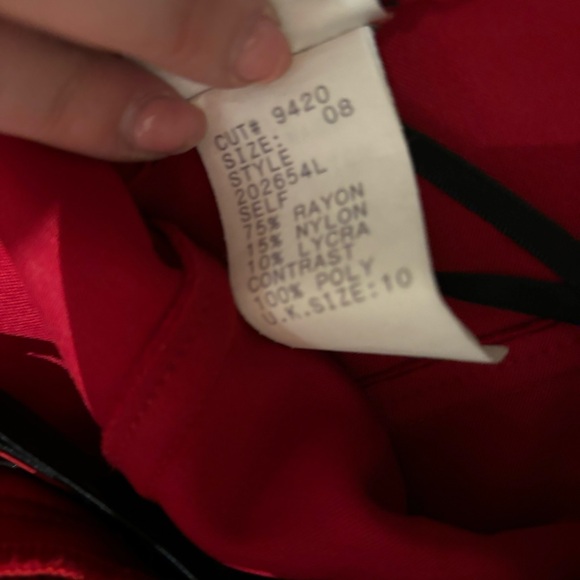 TADASHI SHOJI black with red halter dress!!! - Picture 6 of 6